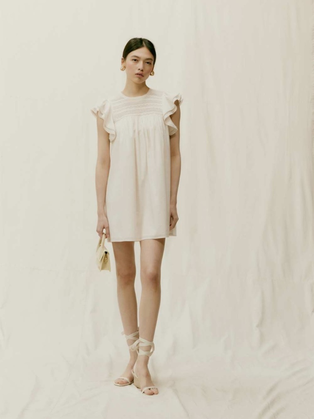 Reformation Holmes Dress in Cream - Size Medium NWT
